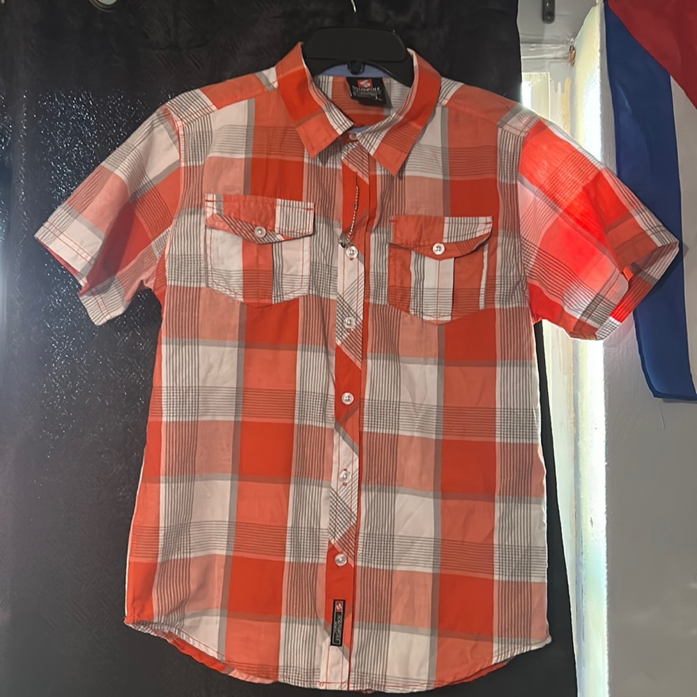 Large Southpole Orange Dress Shirt